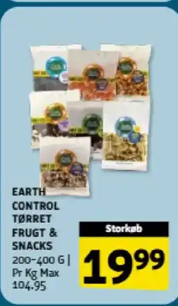 Løvbjerg Earth Control tørret frugt & snacks tilbud