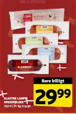 Løvbjerg Slagter lampe spegepølser tilbud