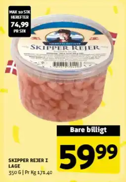 Løvbjerg Skipper rejer i lage tilbud