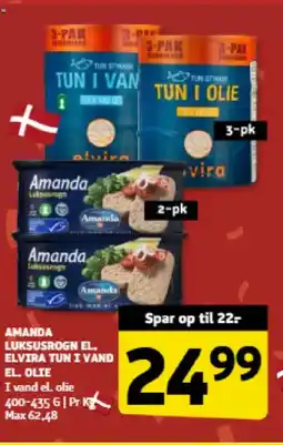 Løvbjerg Amanda luksusrogn el. Elvira tun i vand el. olie tilbud