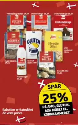 Løvbjerg På amo, gluten, Axa müsli el. kornkammeret tilbud