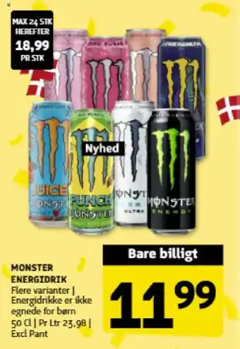 Løvbjerg Monster energidrik tilbud
