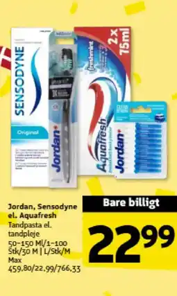 Løvbjerg Jordan, Sensodyne el. Aquafresh tilbud