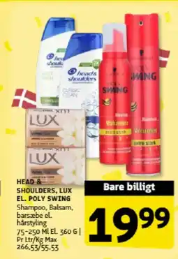 Løvbjerg Head & Shoulders, Lux el. Poly swing tilbud