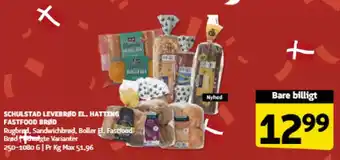 Løvbjerg Schulstad levebrød el, hatting fastfood brød tilbud