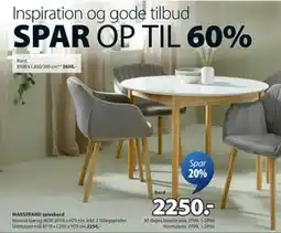 JYSK MARSTRAND spisebord tilbud