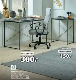 JYSK ASTRUP skrivebord tilbud