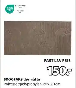 JYSK SKOGFAKS dørmåtte, DKK 150 tilbud