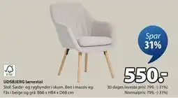 JYSK UDSBJERG lænestol, DKK 550 tilbud