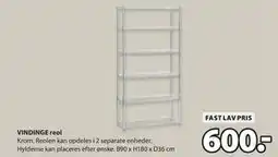 JYSK VINDINGE reol, DKK 600 tilbud