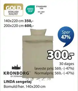 JYSK LINDA sengetøj tilbud