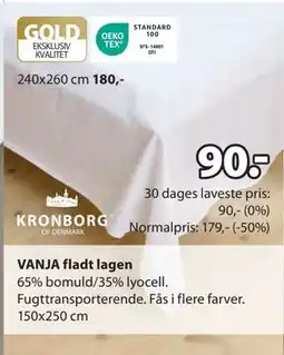 JYSK VANJA fladt lagen tilbud