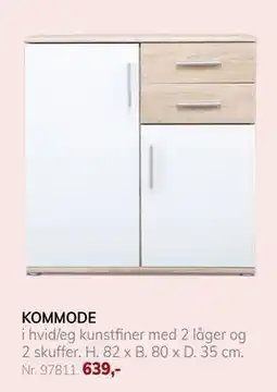 Daells Bolighus KOMMODE, DKK 639 tilbud