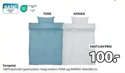 JYSK Sengetøj, DKK 100 tilbud