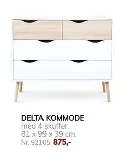 Daells Bolighus DELTA KOMMODE, DKK 875 tilbud