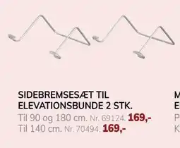 Daells Bolighus SIDEBREMSESÆT TIL ELEVATIONSBUNDE 2 STK., DKK 169 tilbud