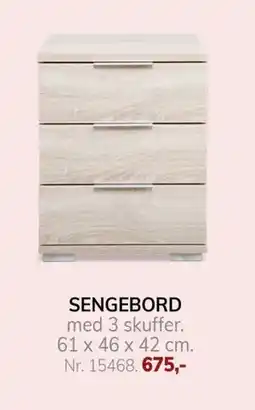Daells Bolighus SENGEBORD, DKK 675 tilbud