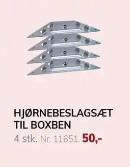 Daells Bolighus HJØRNEBESLAGSÆT TIL BOXBEN, DKK 50 tilbud