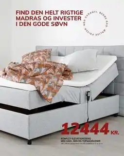 Daells Bolighus KOMPLET ELEVATIONSSENG MED GAVL, BEN OG TOPMADRASSER, DKK 12444 tilbud