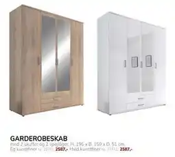 Daells Bolighus GARDEROBESKAB, DKK 2587 tilbud