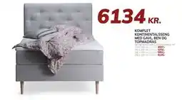 Daells Bolighus KOMPLET KONTINENTALSSENG MED GAVL, BEN OG TOPMADRAS, DKK 6134 tilbud