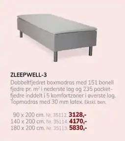 Daells Bolighus ZLEEPWELL-3 tilbud