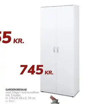 GARDEROBESKAB, DKK 745