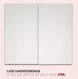 Daells Bolighus CASE GARDEROBESKAB, DKK 4766 tilbud