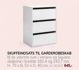 Daells Bolighus SKUFFEINDSATS TIL GARDEROBESKAB, DKK 645 tilbud