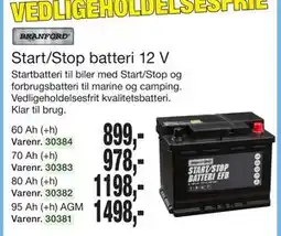 Harald Nyborg Start/Stop batteri 12 V tilbud