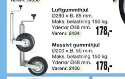 Harald Nyborg Massivt gummihjul, DKK 178 tilbud