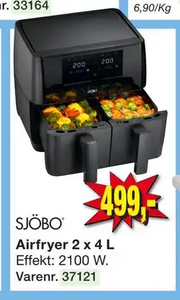 Harald Nyborg Airfryer 2 x 4 L, DKK 499 tilbud