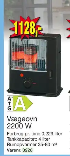 Harald Nyborg Vægeovn 2200 W, DKK 1128 tilbud
