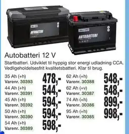Harald Nyborg Autobatteri 12 V tilbud
