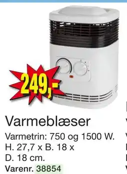 Harald Nyborg Varmeblæser, DKK 249 tilbud