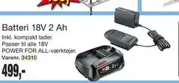 Harald Nyborg Batteri 18V 2 Ah, DKK 499 tilbud