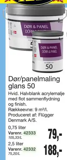 Harald Nyborg Dør/panelmaling glans 50 tilbud