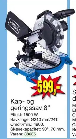 Harald Nyborg Kap- og geringssav 8”, DKK 599 tilbud