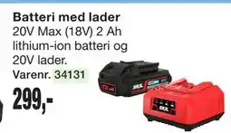 Harald Nyborg Batteri med lader, DKK 299 tilbud