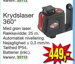 Harald Nyborg Krydslaser 360°, DKK 449 tilbud