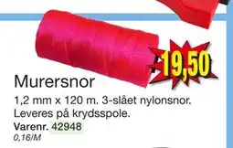 Harald Nyborg Murersnor, DKK 19.5 tilbud