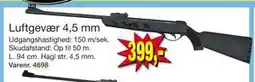 Harald Nyborg Luftgevær 4,5 mm, DKK 399 tilbud
