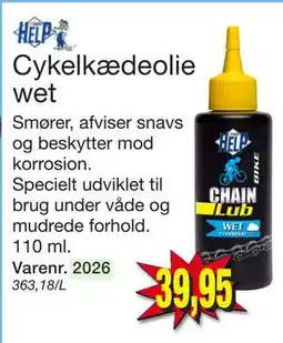 Harald Nyborg Cykelkædeolie wet, DKK 39.95 tilbud