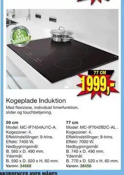 Harald Nyborg Kogeplade Induktion, DKK 1999 tilbud