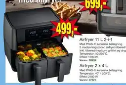 Harald Nyborg Airfryer 2 x 4 L, DKK 499 tilbud