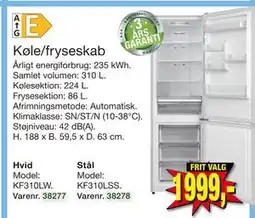 Harald Nyborg Køle/fryseskab, DKK 2349 tilbud