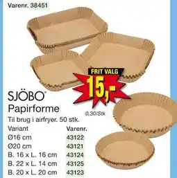 Harald Nyborg Papirforme, DKK 15 tilbud