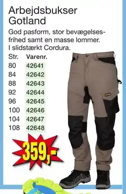 Harald Nyborg Arbejdsbukser Gotland, DKK 359 tilbud