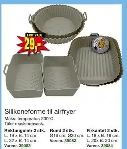 Harald Nyborg Silikoneforme til airfryer, DKK 29 tilbud