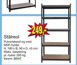 Harald Nyborg Stålreol, DKK 249 tilbud